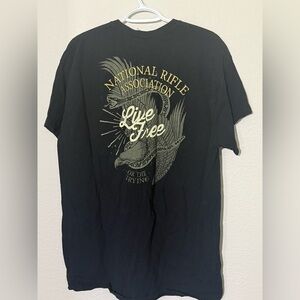 Men’s Black Graphic NRA T-Shirt, size XL Extra Large